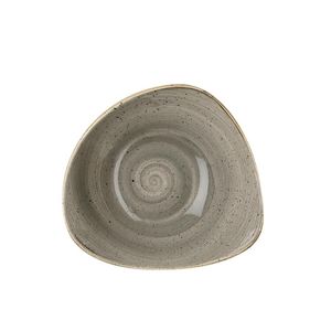 Churchill Stonecast Triangle Bowl Peppercorn Grey 250mm (Pack of 12) - DK560  - 1