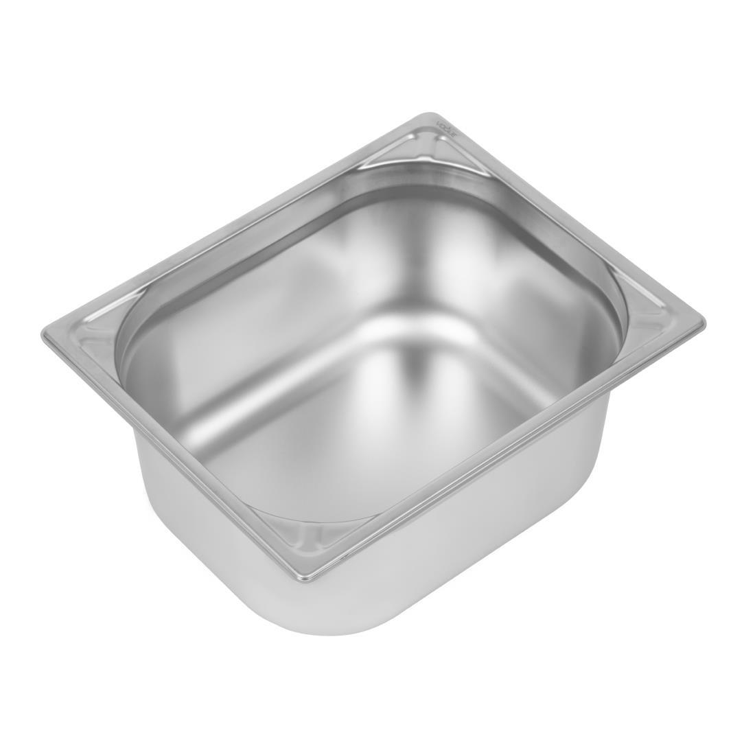 Vogue Heavy Duty Stainless Steel 1/2 Gastronorm Pan 150mm - DW440  - 1