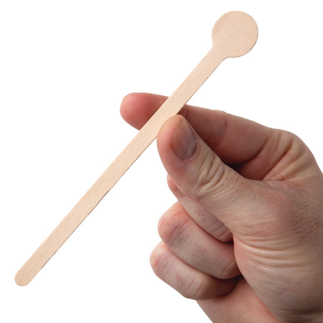 Fiesta Compostable Wooden Cocktail Stirrers 150mm (Pack of 100) - DB493  - 4