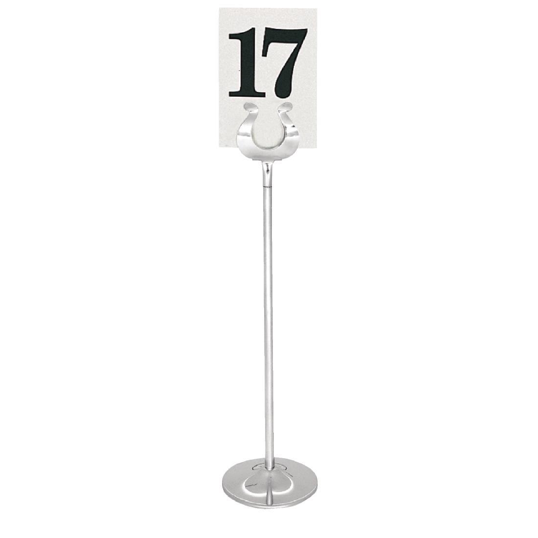 Stainless Steel Table Number Stand 305mm - P344  - 2