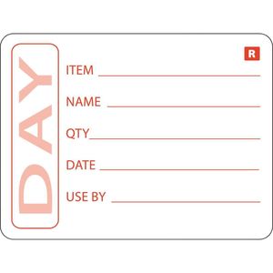 Vogue Removable Prepped Food Labels (Pack of 500) - E148  - 1