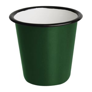 Olympia Enamel Sauce Cup Green And Black (Pack of 6) - DC386  - 1