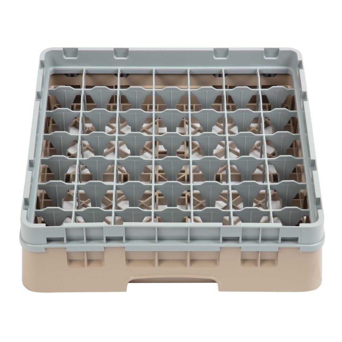 Cambro Camrack Beige 49 Compartments Max Glass Height 92mm - DW561  - 2