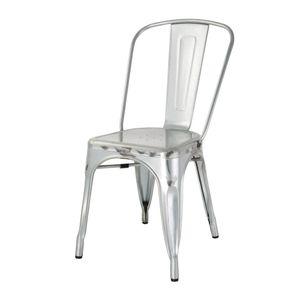 Bolero Bistro Galvanised Steel Side Chairs (Pack of 4) - GL338  - 1