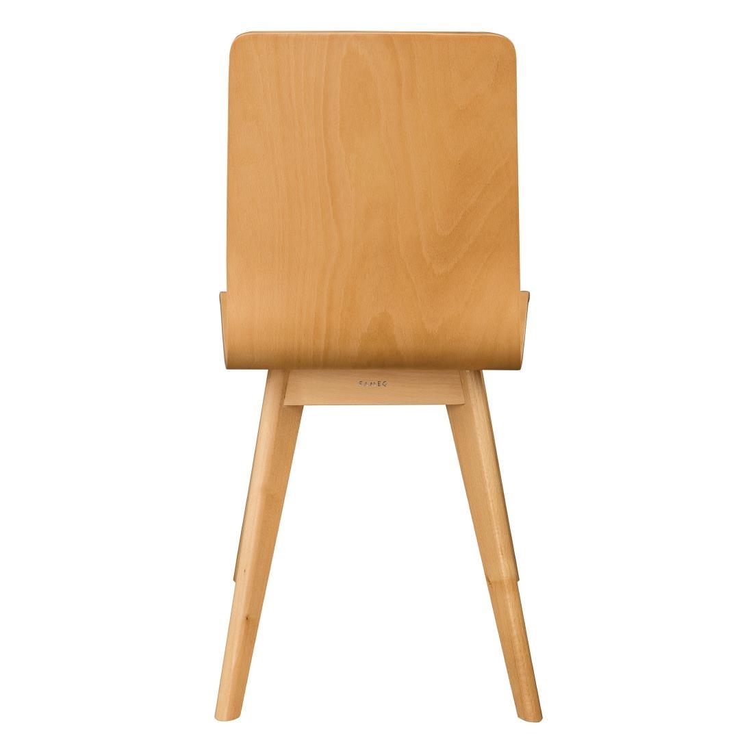 Fameg Wooden Flow Bentwood Beech Side Chairs (Pack of 2) - CW010  - 3