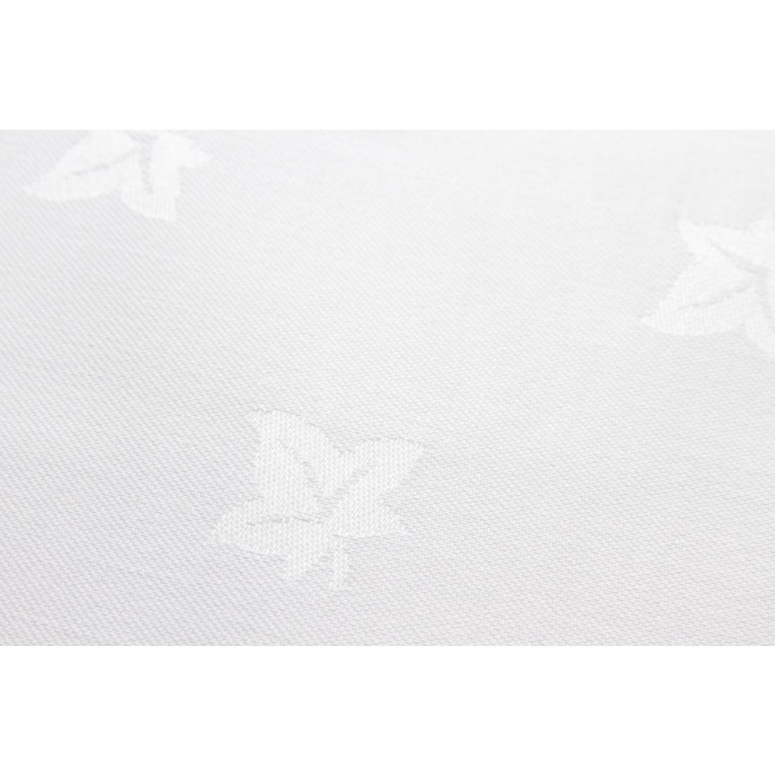 Mitre Luxury Luxor Cotton Napkins Ivy Leaf White 450 x 450mm (Pack of 10) - HB556  - 3