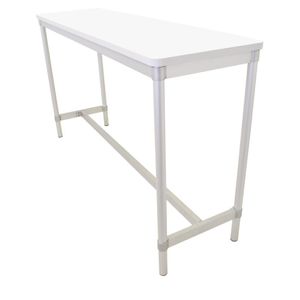 Gopak Enviro Indoor White Rectangle Poseur Table 1800mm - DG130-WH  - 1