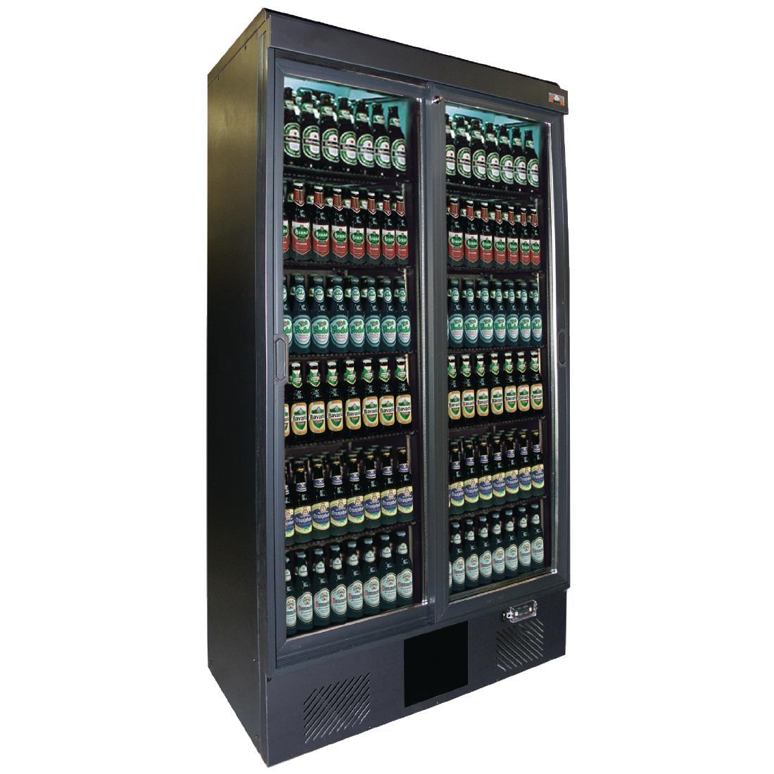 Gamko Maxiglass 2 Glass Door 500Ltr Bottle Cooler Cabinet MG2/500SD - CE564  - 1