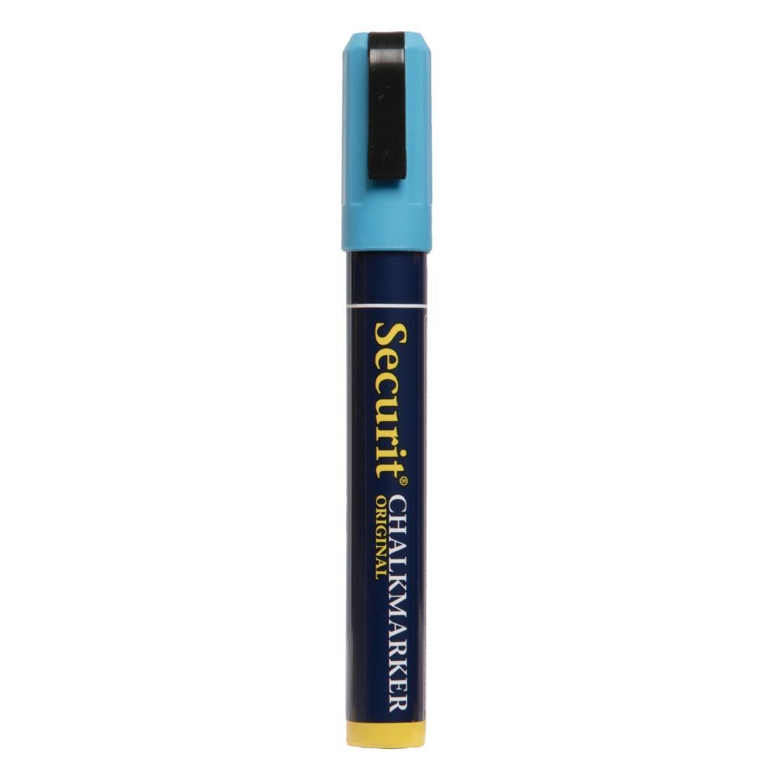Securit 6mm Liquid Chalk Pen Blue - P525  - 2