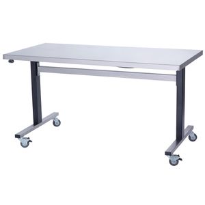 Parry Stainless Steel Adjustable Height Table Wide Electric Mobile 1500mm - GM993  - 1