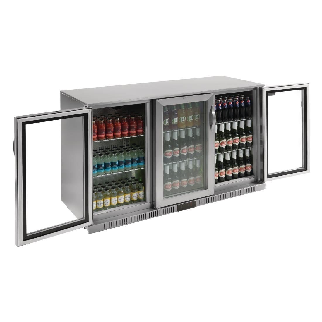 Polar G-Series Back Bar Cooler with Hinged Doors Stainless Steel 330Ltr - GL009  - 2