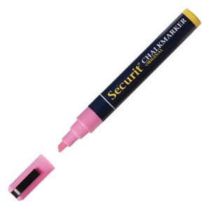 Securit 6mm Liquid Chalk Pen Pink - P533  - 1