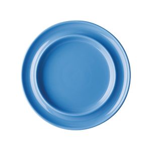 Olympia Kristallon Heritage Raised Rim Plates Blue 205mm (Pack of 4) - DW700  - 1