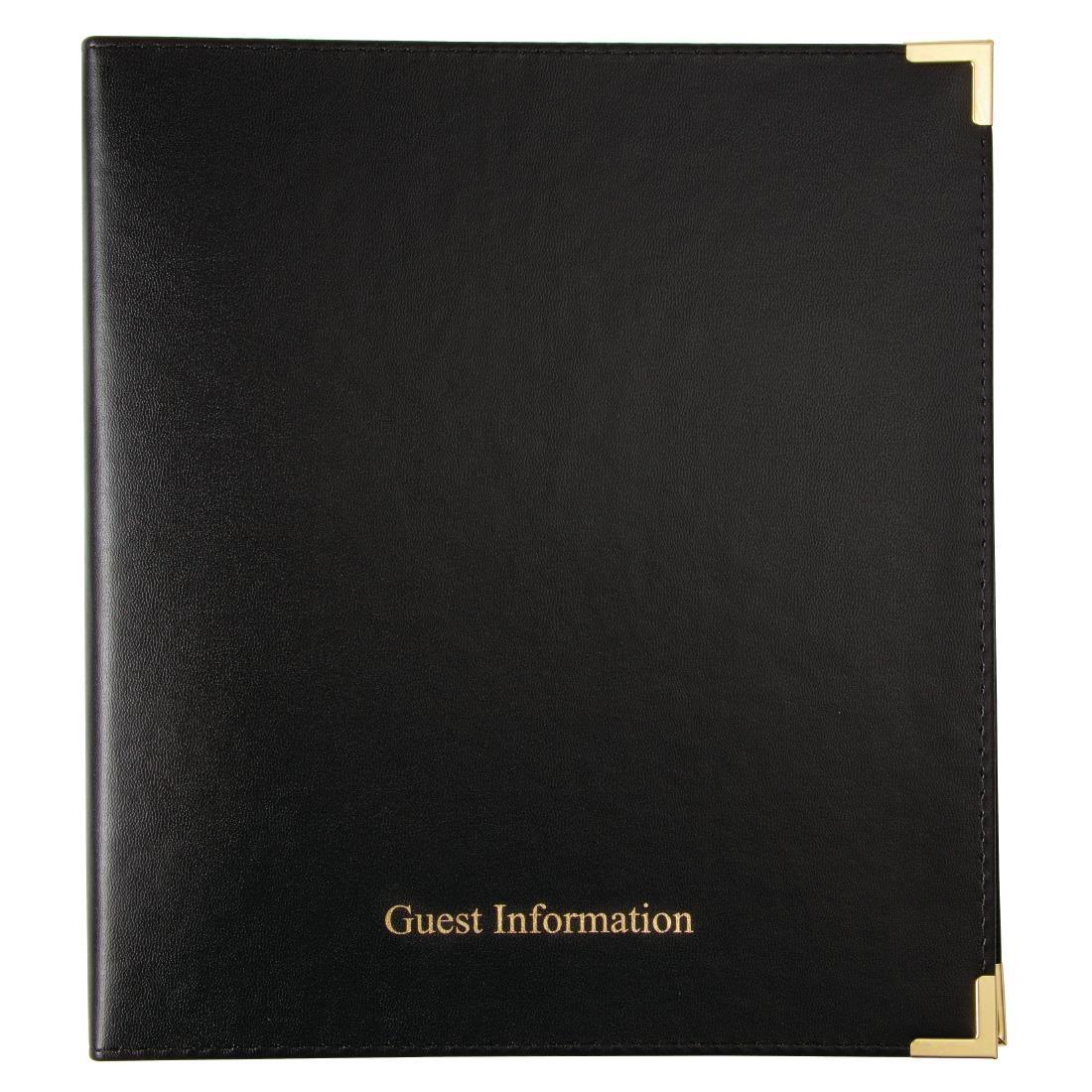 Black Guest Information Folder - CB586  - 1