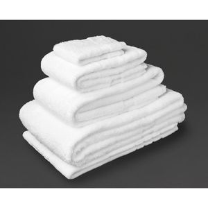 Mitre Luxury Savanna Face Cloth White (Pack of 10) - HB622  - 1