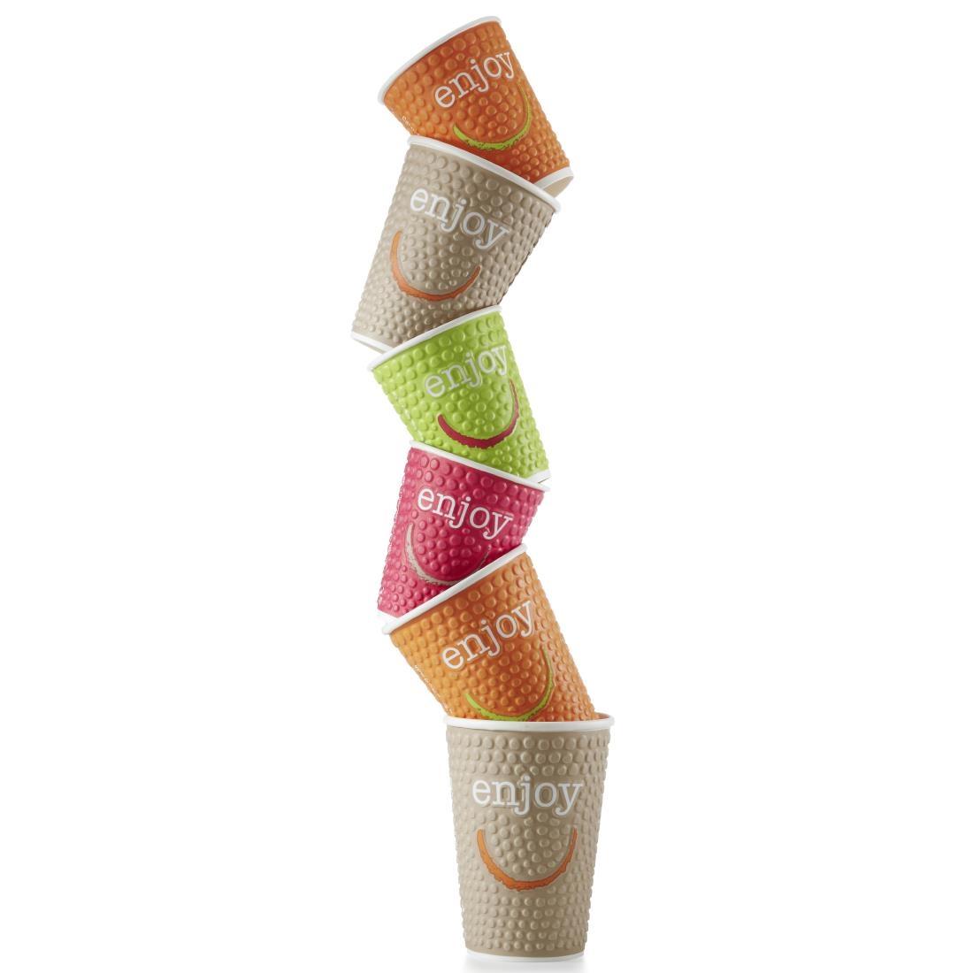 Huhtamaki Enjoy Double Wall Disposable Hot Cups 340ml / 12oz (Pack of 680) - CM574  - 11