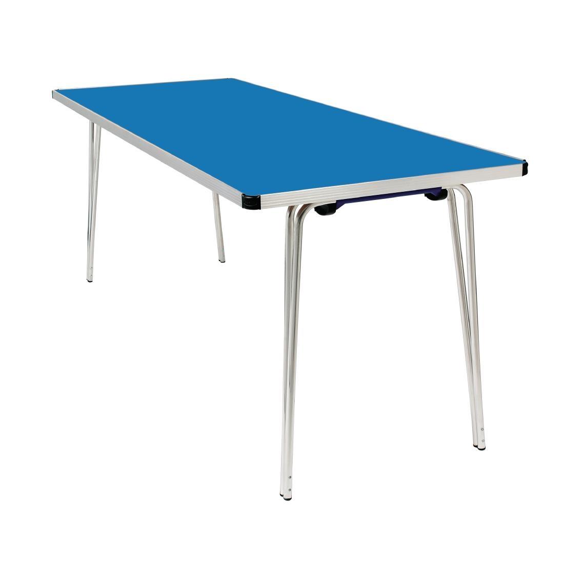 Gopak Contour Folding Table Blue 6ft - DM944  - 1