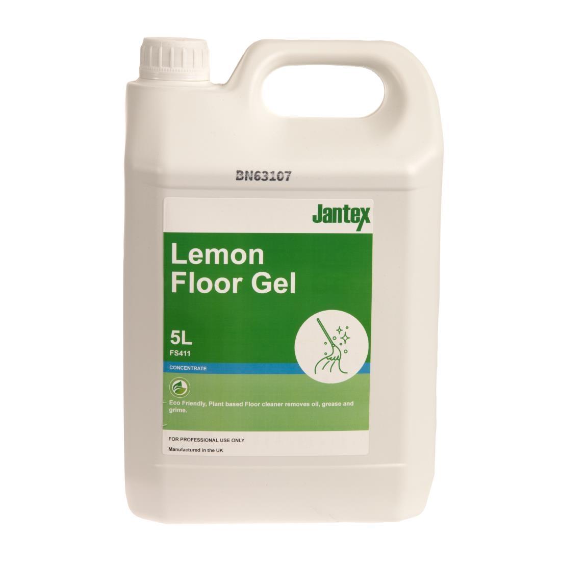 Jantex Green Lemon Floor Gel Cleaner Concentrate 5Ltr - FS411  - 1