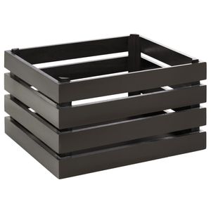 APS Superbox Coated Wooden Crate Black 350 x 290mm - FT152  - 1