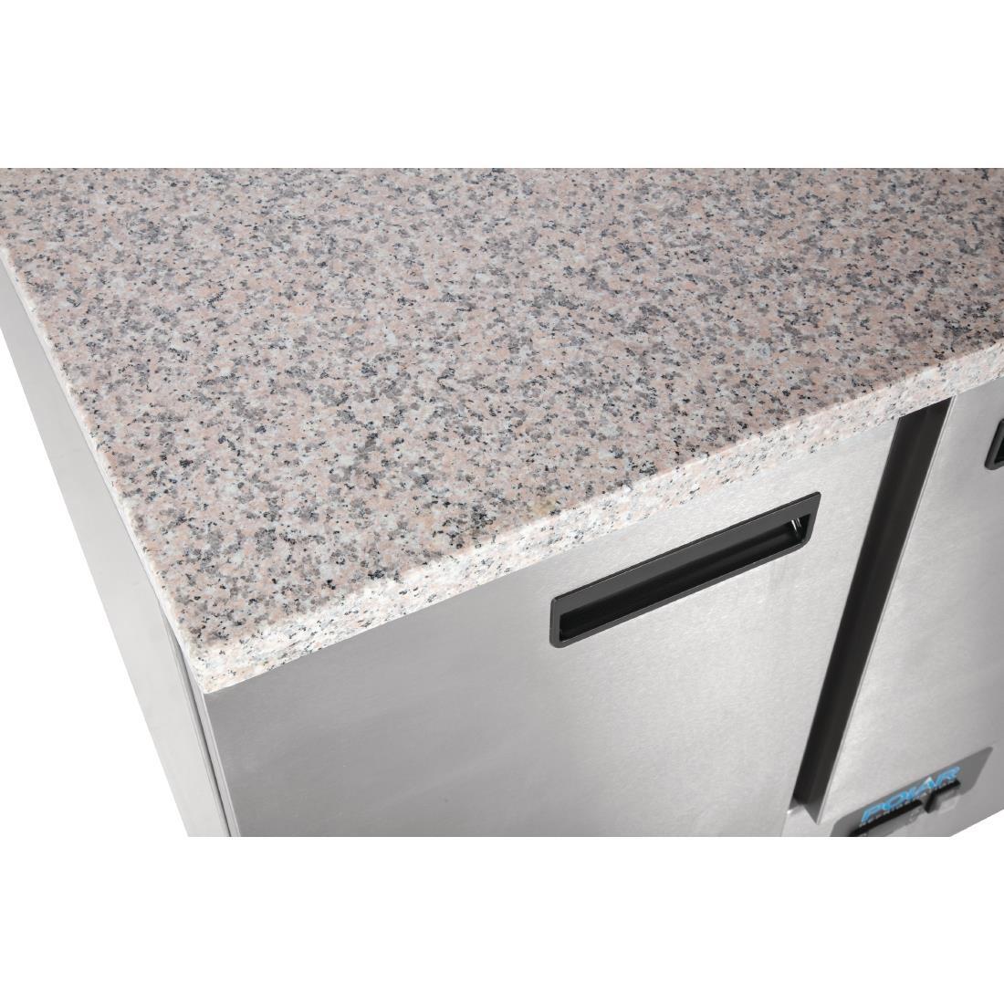 Polar G-Series 3 Door Counter Fridge with Granite Work Top 368Ltr - CL109  - 13