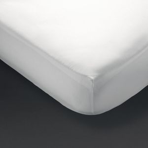 Mitre Comfort Percale Fitted Sheet White Double - GT800  - 1