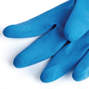 MAPA Vital 165 Liquid-Proof Food Handling Gloves Blue Extra Large (One Pair) - FA293-XL  - 3