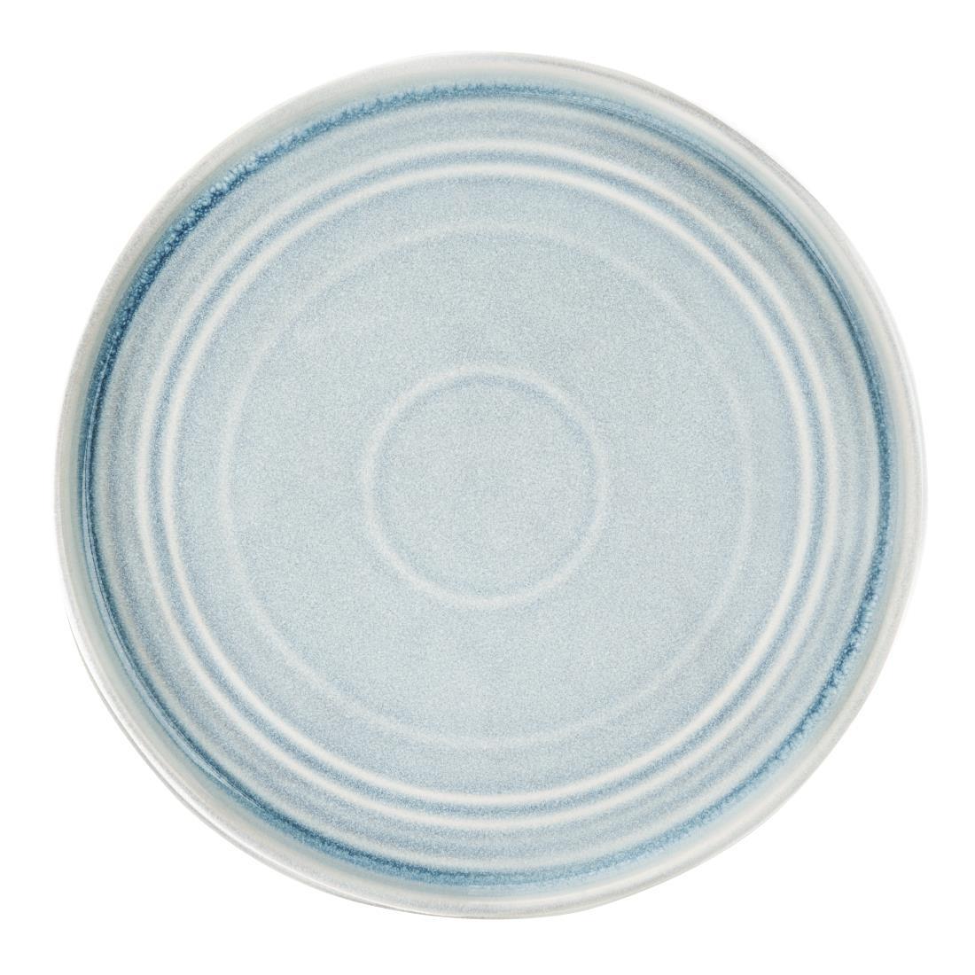 Olympia Cavolo Flat Round Plates Ice Blue 270mm (Pack of 4) - FB569  - 1