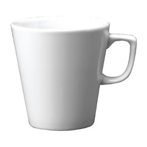 Churchill Plain Whiteware Cafe Latte Mugs 340ml (Pack of 12) - W002  - 1