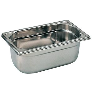 Matfer Bourgeat Stainless Steel 1/4 Gastronorm Pan 150mm - K069  - 1