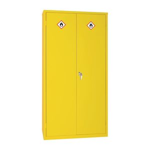 Hazardous Substance Cabinet Double Door Yellow 50Ltr - CD996  - 1