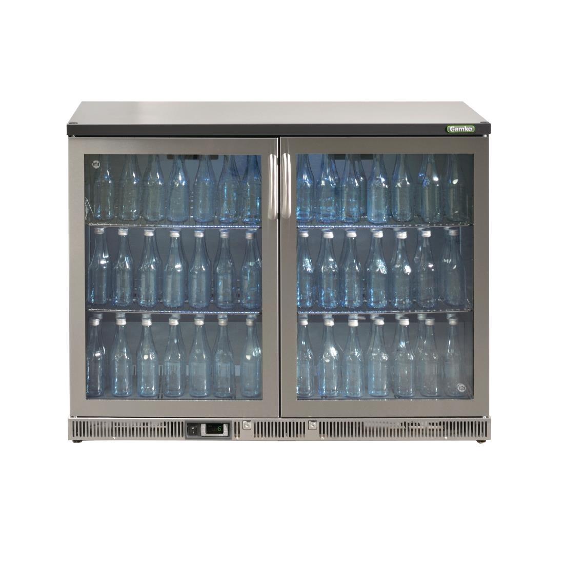 Gamko Bottle Cooler - Double Hinged Door 275 Ltr Stainless Steel - CE560  - 2
