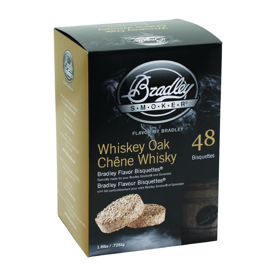 Bradley Food Smoker Whiskey Oak Flavour Bisquette (Pack of 48)