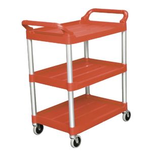 Rubbermaid Compact Utility Trolley Red