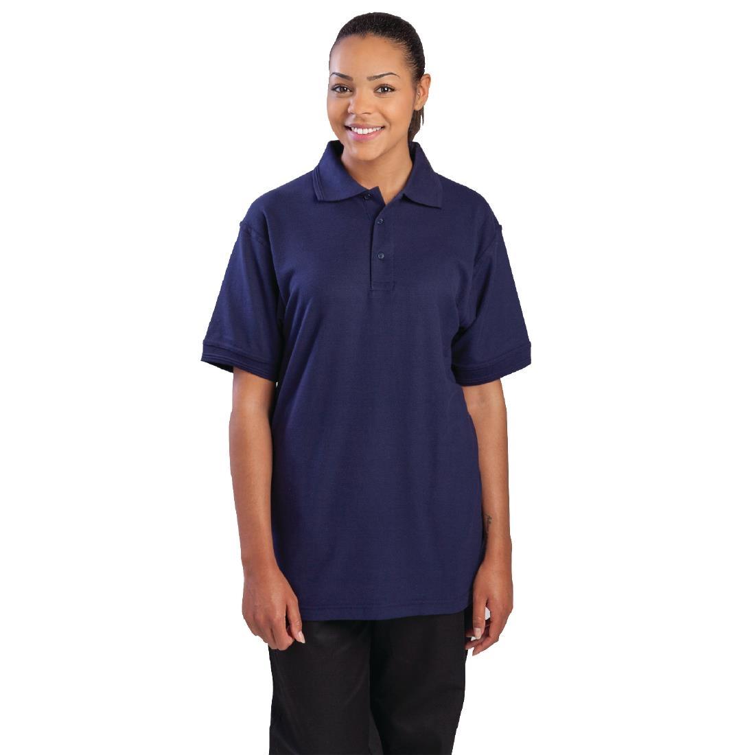 Polo Shirt Casual Slim Fit Navy Blue 3XL