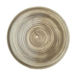 Churchill Stonecast Patina Antique Taupe Walled Plates 260mm (Pack of 6)