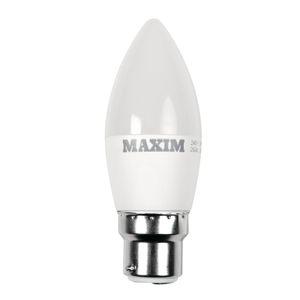 Maxim LED Candle Bayonet Cap Daylight White 6W (Pack of 10)