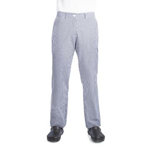 Whites Womens Chef Trousers Blue and White Check 32in