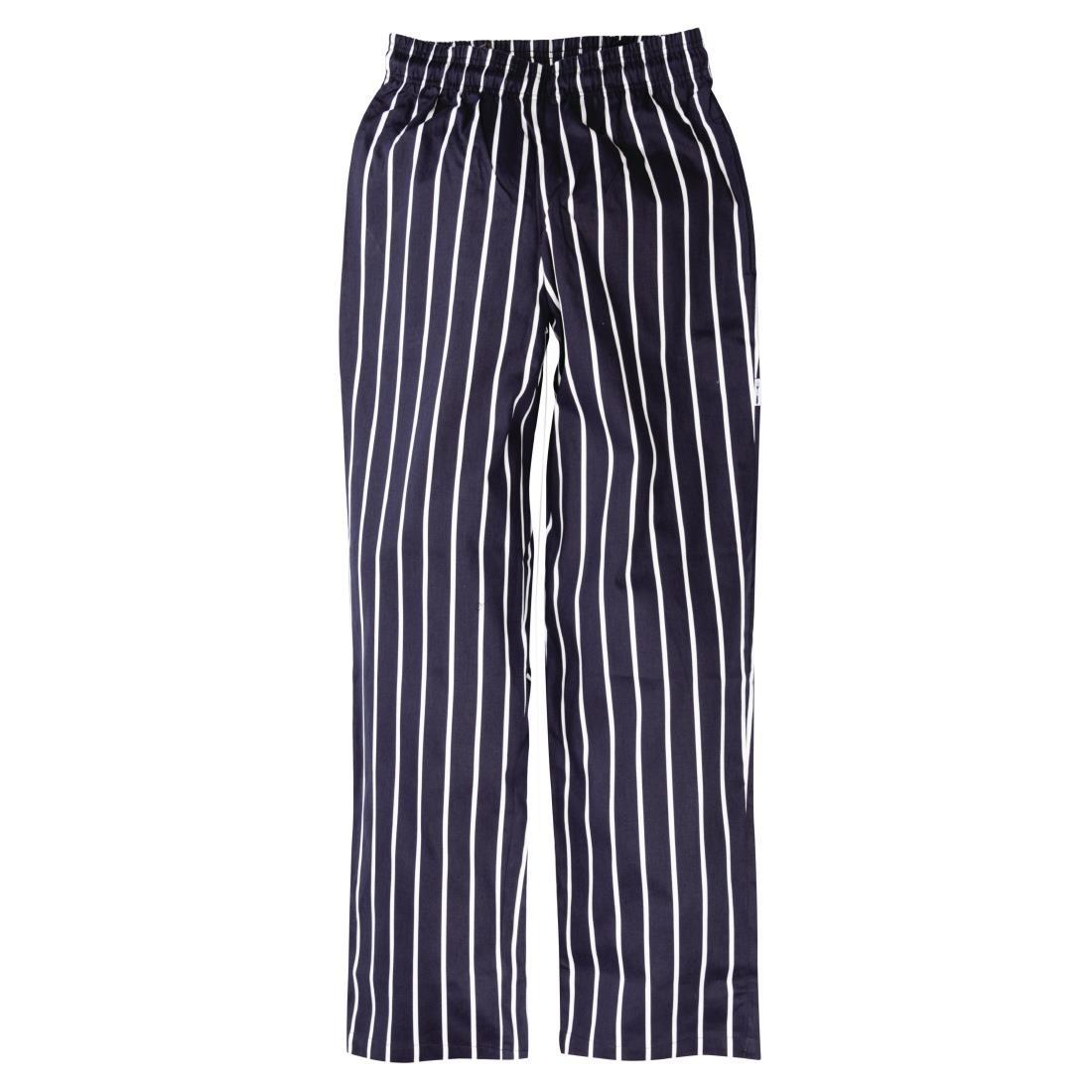 Chef Works Essential Baggy Pant Butchers Stripe L