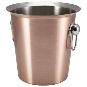 GenWare Copper Plated Wine Bucket With Ring Handles - 26203C - 1