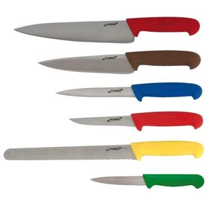 6 Piece Colour Coded Knife Set + Knife Wallet - KWLTCOLOUR6 - 1