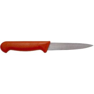 Genware 4" Vegetable Knife Red - K-V4R - 1