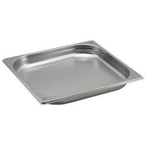 St/St Gastronorm Pan 2/3 - 40mm Deep - GN23-40 - 1