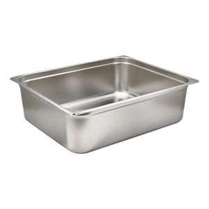 St/St Gastronorm Pan 2/1 - 200mm Deep - GN21-200 - 1