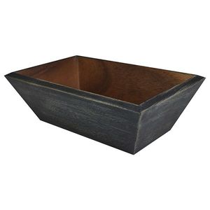 'Naturals' Bread Box Black Wash - NAT-AWTRAYB