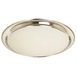 Tray Round Stainless Steel  35 Cm /  14" - 6446-35