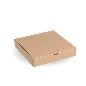 BioPak 9" Kraft Pizza Boxes (Case of 100) - BB-PB-9-K - 1
