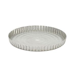 De Buyer Perforated Fluted Tart Mould With Removable Base 240x25mm - DZ735 - 1