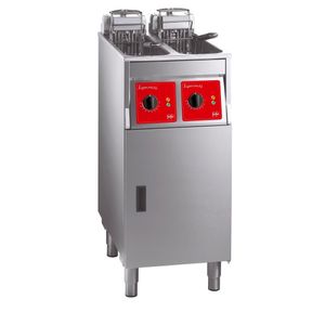 FriFri Super Easy 422 Electric Free-Standing Twin Tank Fryer with Filtration 2 Baskets 2x 7.5kW - Three Phase - HS062-3PH - 1