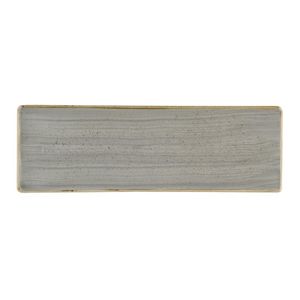 Churchill Stonecast Grey Oblong Plates 330 x 110mm (Pack of 6) - HR419 - 1