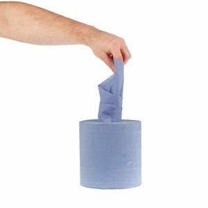 Jantex Centrefeed Blue Rolls 2-Ply 120m (Pack of 6) - DL921 - 9